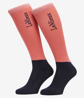 LeMieux Competition Socks 2 Pack Cranberry