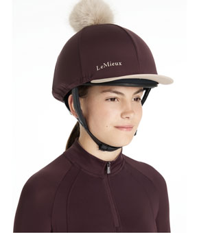 LeMieux Classique Pom Hat Silk Damson LeMieux Classique Pom Hat Silk Damson