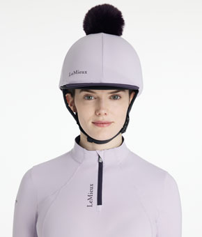 LeMieux Classique Pom Hat Silk Lilac