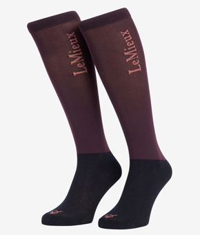 LeMieux Competition Socks 2 Pack Damson LeMieux Competition Socks 2 Pack Damson
