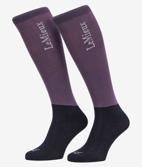 LeMieux Competition Socks 2 Pack Juniper