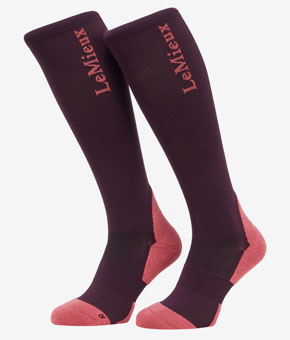 LeMieux Performance Socks Damson