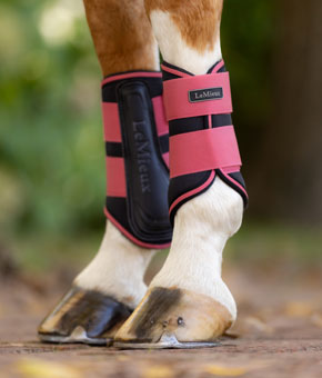 LeMieux Grafter Brushing Boots Cranberry