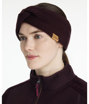 LeMieux Clara Rib Knot Headband Damson