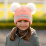 LeMieux Mini Double Pom Beanie Peach Punch