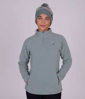 Aubrion React Half Zip Fleece - Sage