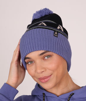 Aubrion React Bobble Hat - Sky/Shadow