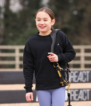 Aubrion Young Rider React Sweatshirt - Shadow