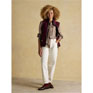 Joules Tabby Tie Neck Long Sleeve Blouse - Brown Check