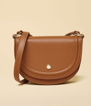 Joules Paloma Tan Brown Half Moon Cross Body