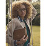 Joules Paloma Tan Brown Half Moon Cross Body