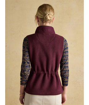 Joules Heritage Fleece Gilet - Red