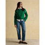 Joules Alexandra Green Blanket Stitch Jumper with Round Neck