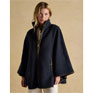 Joules Heritage Navy Fleece Longline Cape