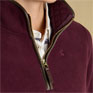 Joules Heritage Burgundy Quarter Zip Fleece