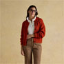 Joules Rafferty Burnt Orange Cable Knit Cardigan