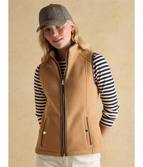 Joules Heritage Tan Regular Fleece Gilet
