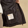 Joules Aspen Brown Showerproof Padded Coat with Faux Fur Hood