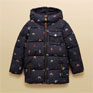 Joules Girls' Emmeline Navy Horse Showerproof Padded Coat