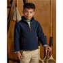 Joules Kids' Heritage Navy Blue Fleece Quarter Zip