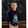 Joules Boys' Jack Navy Applique Long Sleeve Top