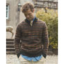 Joules Milligan Wool-Rich Green Quarter Zip Fair Isle Jumper