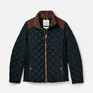 Joules Braemar Luxe Navy Blue Showerproof Diamond Quilted Coat