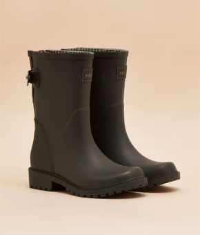 Joules Wistow Brown Adjustable Mid Calf Wellies