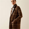 Ariat Ballston Cardigan Sorrel Horse Plaid