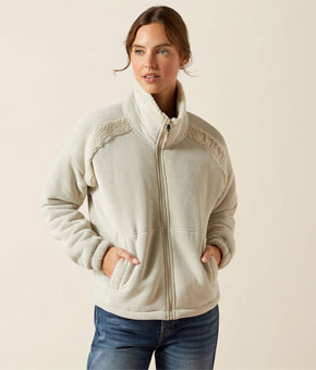 Ariat Lafayette Full Zip Fleece - Pelican