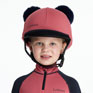 LeMieux Mini Double Pom Hat Silk Cranberry