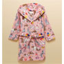 Joules Girls Snug Dressing Gown - Pink Dogs