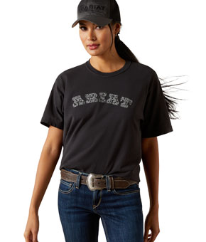 Ariat Boot Stitch Logo T-Shirt - Vintage Black