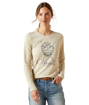 Ariat Ritzy Logo T-Shirt - Pelican