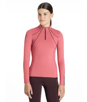 LeMieux Young Rider Mia Mesh Base Layer Cranberry
