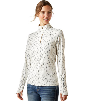 Ariat Lowell 3.0 1/4 Zip Baselayer - Forest