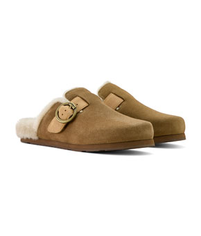 Ariat Country Mule Sherpa - Ranch Brown Suede
