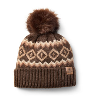 Ariat Bristol Beanie - Chocolate Brown